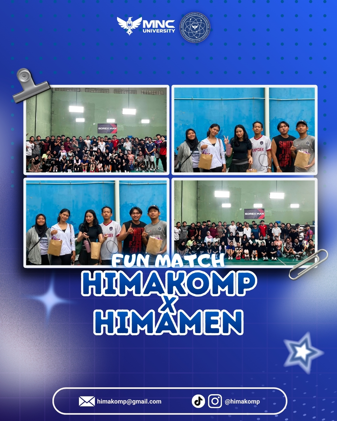 Fun Match Badminton HIMAKOMP X HIMAMEN